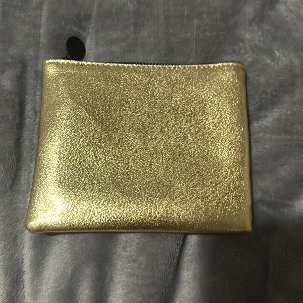 gold/black mini bag